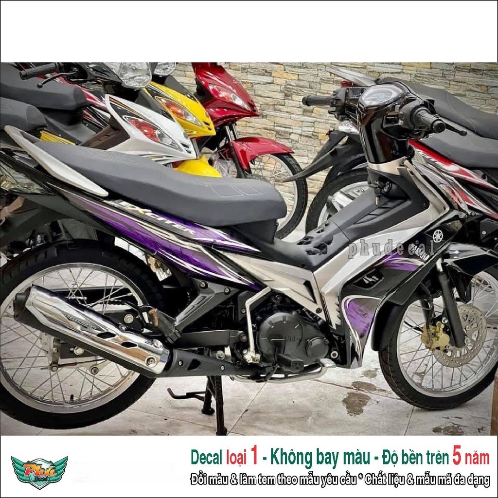 Tem rời Exciter 135 đen tím lửa (8)