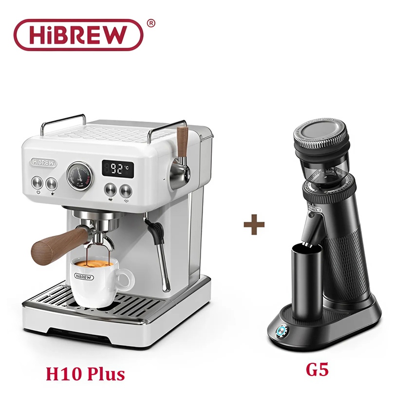 Máy pha cà phê Espresso thương hiệu cao cấp HiBREW Mỹ H10 Plus, Pha lạnh 25ºC, Áp suất bơm 20 bar.