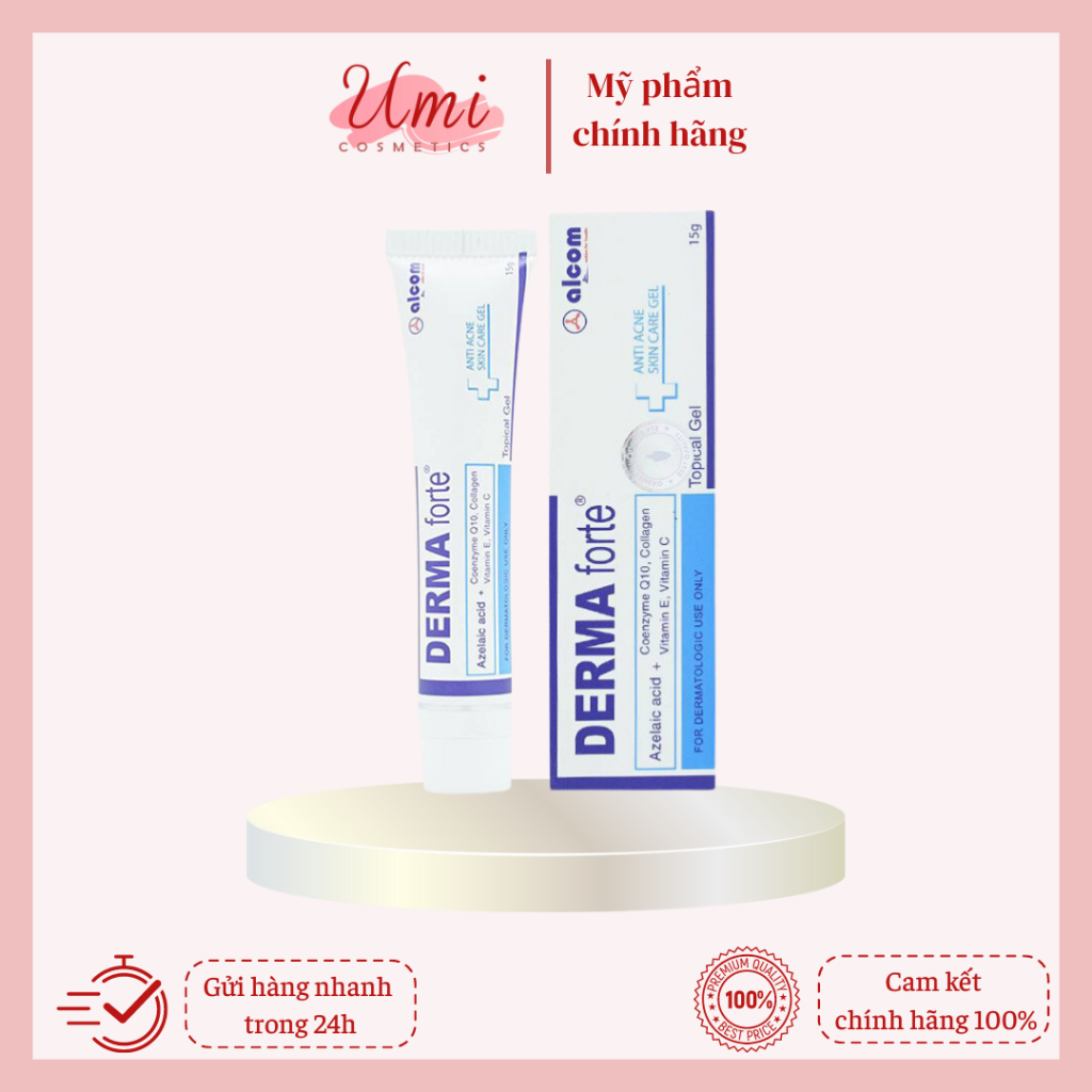 Gel Mờ Thâm Mụn Giảm Viêm Gamma Chemicals Derma Forte 15g