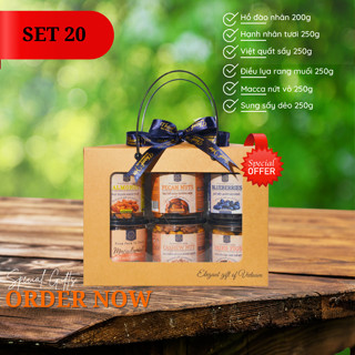 Set Quà Tết Healthy Tặng Người Thân,Tặng Gia Đình,Tặng Bạn Bè món quà hạt healthy ấm áp mùa Tết