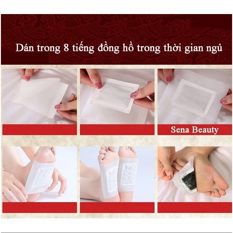 “SHOCK” Dán Chân Thải Độc Chân Ngải Cứu Giúp Ngủ Ngon Giảm Nhức Mỏi Thải Độc Chân Thanh Lọc Cơ Thể