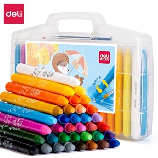 Bút Màu Sáp Dầu Deli  Dạng Bút Cao Cấp Sáp Tô Màu Nhật Phấn Dầu Sáp Màu Deli HM851, Deli 33983 và Aihao 68024