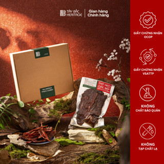 Thịt lợn hun khói gói 1kg [kèm chẩm chéo] Tây Bắc Heritage - Thịt heo gác bếp chuẩn vị Tây Bắc, Mường Lò - Yên Bái TB04