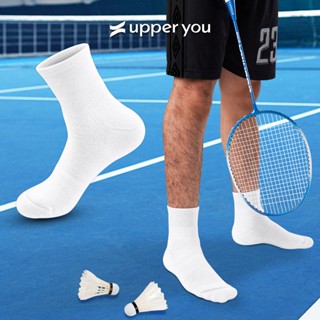 [Combo5] Tất Cầu Lông Nam Nữ Chạy Bộ Cotton Cực Dày Cổ Trung Upper You Co Giãn Linh Hoạt Thấm Hút Mồ Hôi-SPM3004/SPF3001