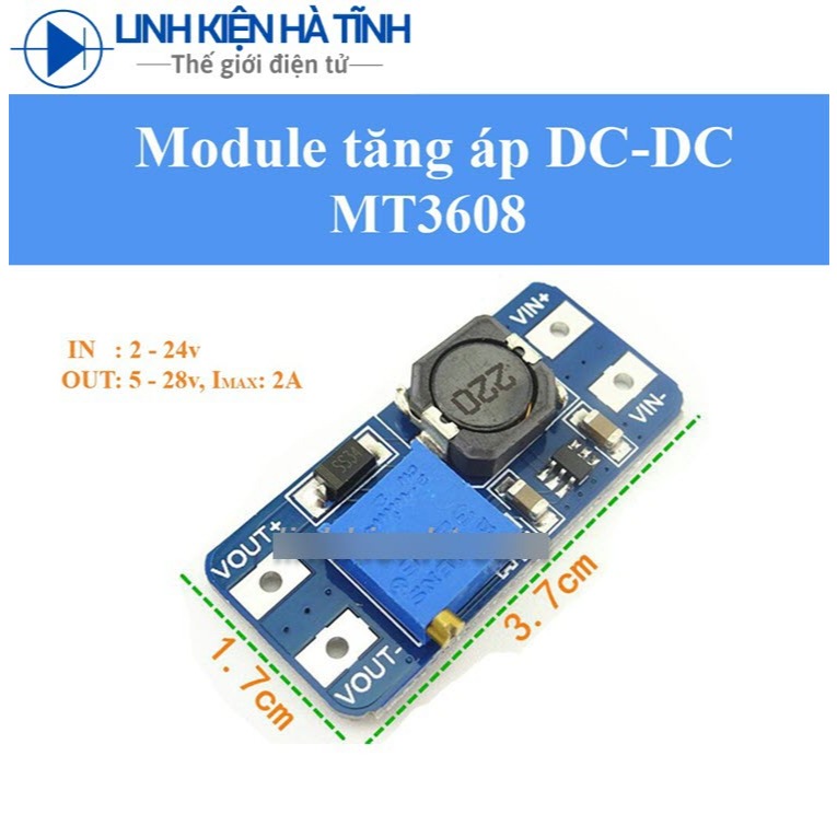 5 cái Mạch nguồn tăng áp DC MT3608 2A -CQ8