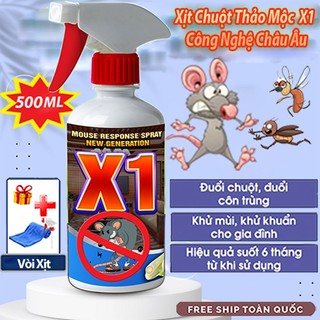  Dung Dịch Xịt Đuổi Chuột Châu Âu X1 - CARE 500ml - Dùng Xe Ôtô Trong Nhà - Chiết Xuất Tự Nhiên An Toàn Cho Người Dùng 