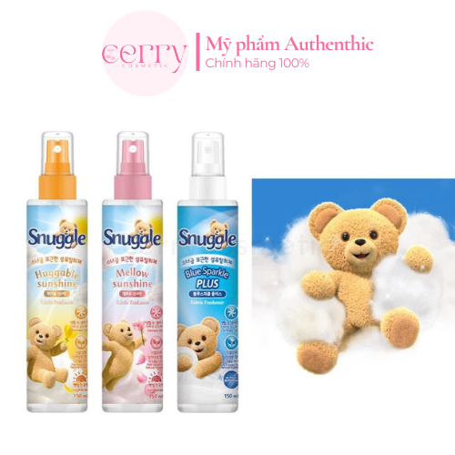 ( Sẵn đủ mùi ) Xịt thơm quần áo Snuggle 470ml