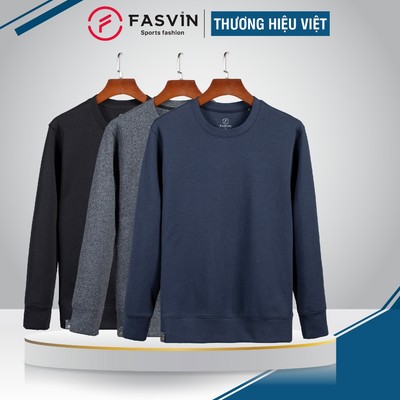 Áo Nỉ Xốp Nam Fasvin AD24645.HN chất thể thao nhẹ xốp mềm mại ấm áp