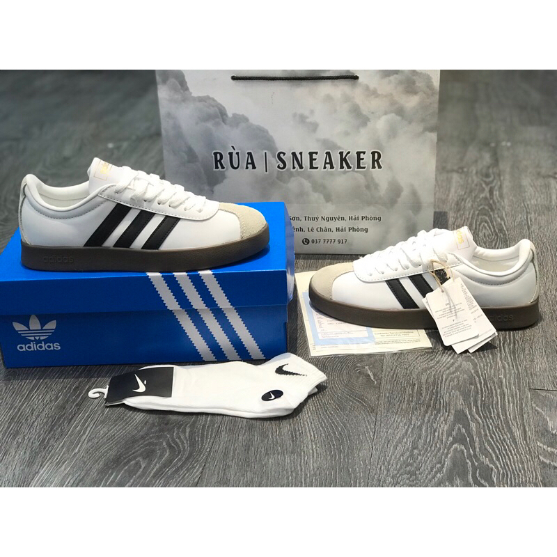 (Rùa Sneaker) Siêu Phẩm Giày Thể Thao Ad/d N.e.o 2.0 Whit/e B/lack Trắng đen Cao Cấp Ảnh Thật +Frees