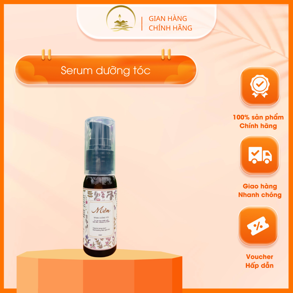 Serum dưỡng tóc bảo vệ tóc khỏi nhiệt, mềm mượt, an toàn, lành tính Tiểu Trang Viên 30ml