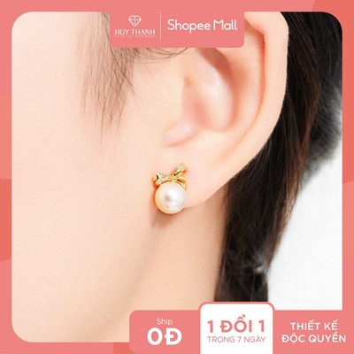 Bông Tai Nữ Vàng Tây BTBTCC100 Huy Thanh Jewelry