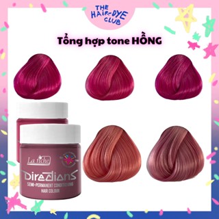Thuốc nhuộm tóc tone HỒNG Semi-pernament Lariche Directions