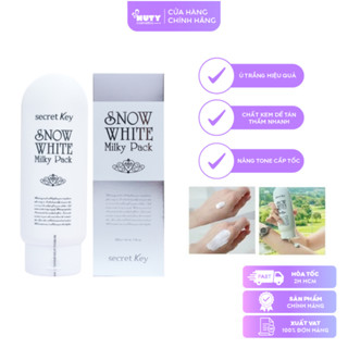 Kem Ủ Trắng Secret Key Snow White Milky Pack (200ml)
