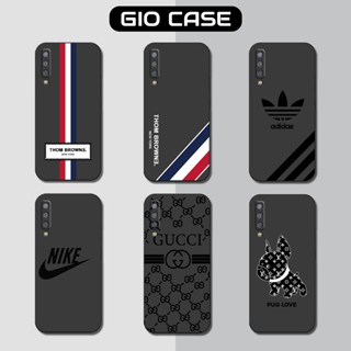 Ốp lưng Samsung A7 2018, A9 2018 hình thom brownee,guccii,nikee.ss galaxy silicon,dẻo,mềm,cạnh vuông,bảo vệ camera