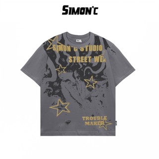 Áo Thun Simon'c MAKER - XÁM Cotton Nam Nữ Unisex Tay Lỡ Oversize Local Brand Cổ Tròn