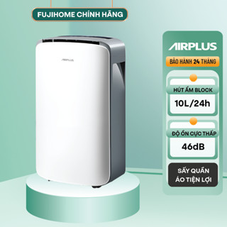Máy hút ẩm dùng block 10 lít  Airplus AP10-1903EE công suất 10l/ngày sấy quần áo, độ ồn thấp