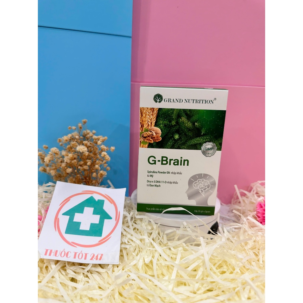 ✅ {Chính hãng} Cốm sữa tảo non G-Brain  [Freeship] ❤️ - Hỗ trợ bổ sung DHA, các Vitamin hỗ trợ phát triển não bộ cho tr
