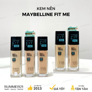 Kem Nền Kiềm Dầu, Che Phủ Cao Maybelline Fit Me Matte Poreless Foundation SPF22 30ml