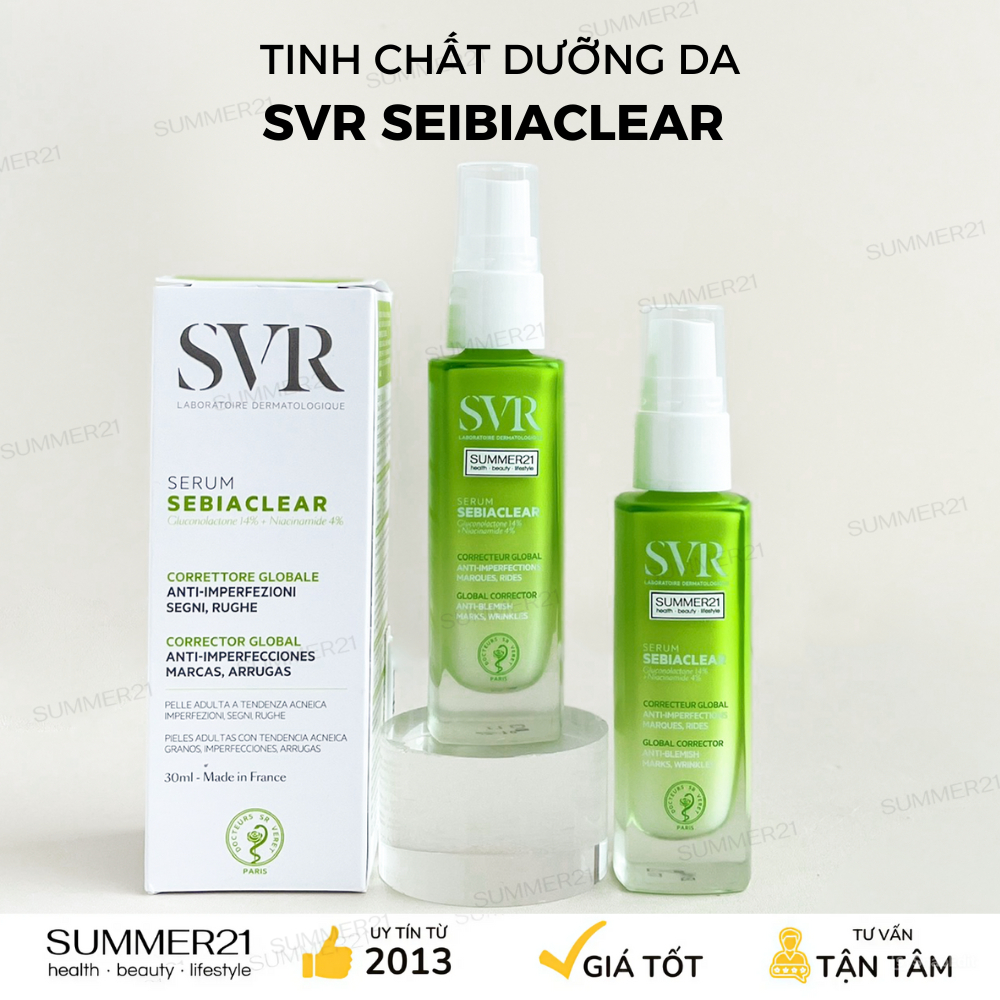 Tinh Chất Giảm Mụn, Mờ Thâm SVR Sebiaclear Serum 30ml
