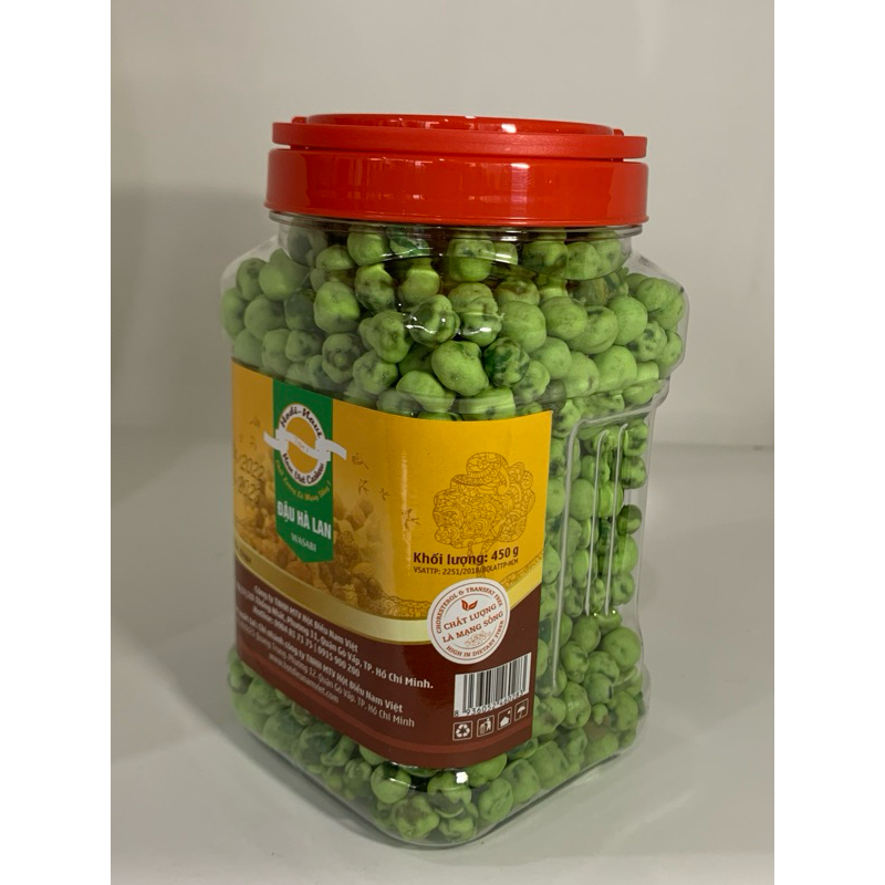 Hũ đậu Hà Lan wasabi cay thơm 450g