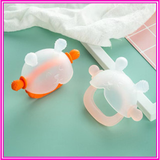 Gặm Nướu Cho Bé Hình Gấu, Gặm Nướu Cầm Tay Silicon Siêu Mềm Không Chứa BPA An Toàn [Có hộp đựng]