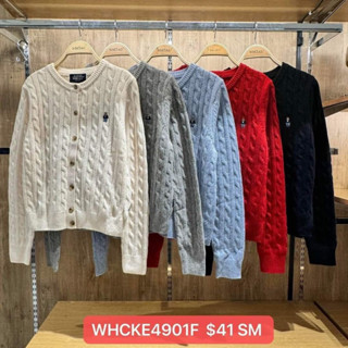 [ CHÍNH HÃNG ] Áo cardigan Whoau Steve Cable - Áo len