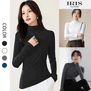  Áo thun giữ nhiệt nữ form cổ cao lót nỉ co giãn tốt phong cách Hàn Quốc  hàng chuẩn Quảng Châu 