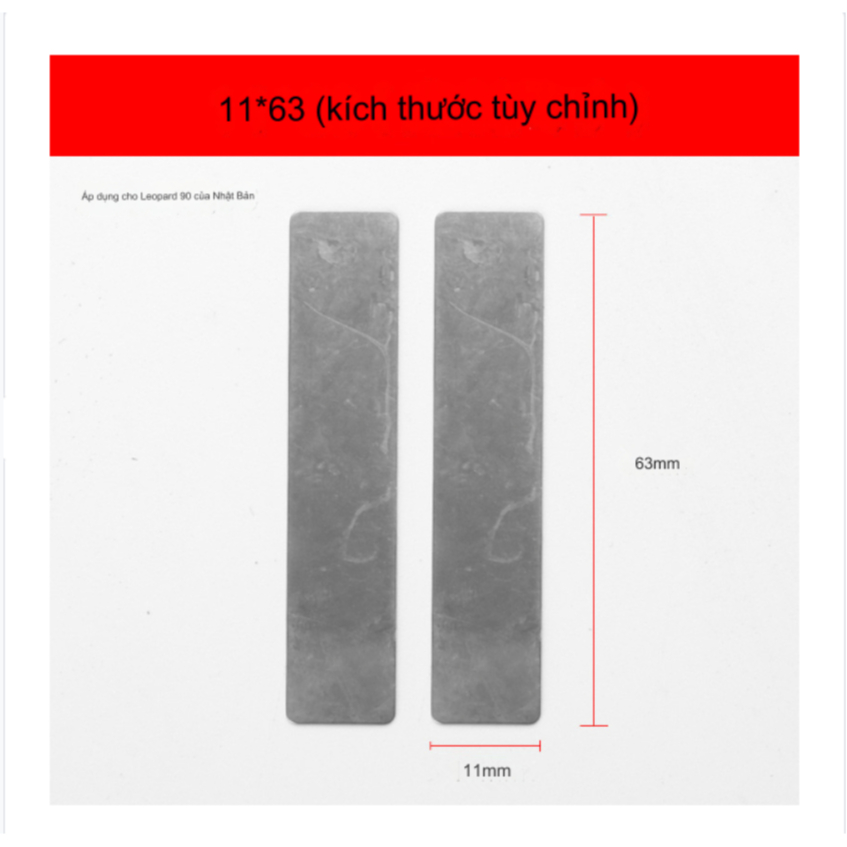 Lá mía máy nén khí kích thước 11mm X 63mm/ lá thép máy hơi 11 x 63mm