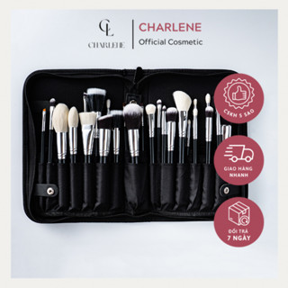 Bộ Cọ Trang Điểm Size By Charlene - Bộ Cọ Charlene 15 cây 25 cây, Makeup Chuyên Nghiệp, Lông Mềm Mượt, Thân Cọ Siêu Xinh