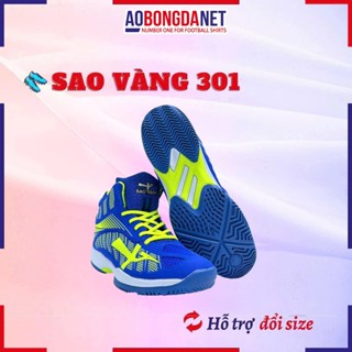 Giày Bóng Chuyền Sao Vàng 301 Navy, Giày Thể Thao Chính Hãng- Chống Mài Mòn, Chuyên Tập Sân Bê Tông