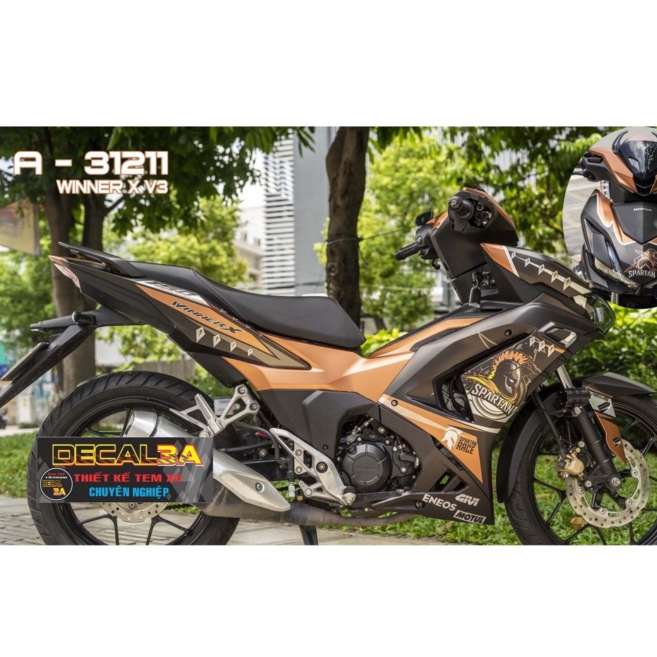 Tem rời Winner X V3 Spartan DECAL 3A