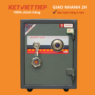  Két sắt VIỆT TIỆP K46BLN khóa cơ chống cháy 55kg két sắt mini gia đình chính hãng bảo hành 5 năm 
