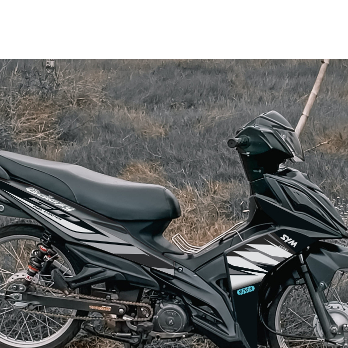 TEM GALAXY 50CC HÌNH KHỐI (màu sắc có thể tahy đổi) DECAL 3A