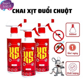Bình Xịt Đuổi Chuột XS 500 ML Thái Lan - Không Mùi, An toàn - Xua Đuổi Chuột, Gián, Côn Trùng Chiết Xuất Thảo Mộc