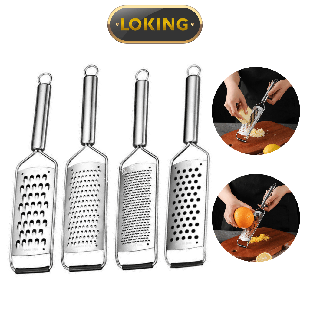 Dao bào sợi phomai ngắn, củ quả, chất liệu inox 304 - LOKING