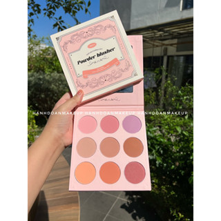 Bảng Má hồng Mona Soft Mist Holding Color Powder Blushe 9 ô