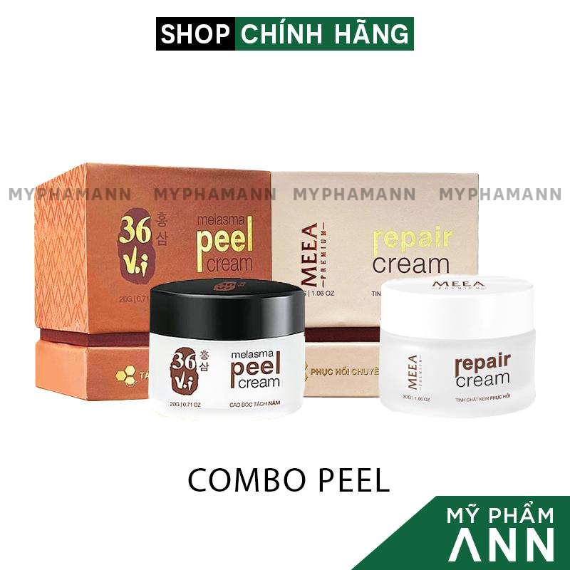 Combo Peel Da Tảo Sâm 36 Vị và Kem Face Phục Hồi Da HA MeeA Origin Chính Hãng
