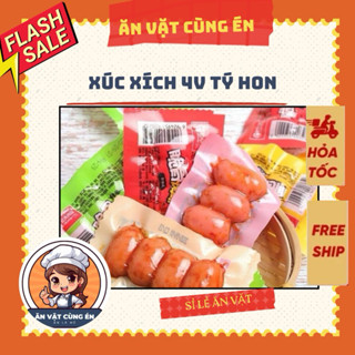   Giá sỉ  Xúc Xích Sụn Non Tí hon vị cay Siêu Ngon - 22gram 1 cái 4 viên 