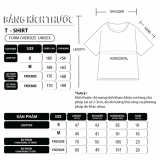 Áo thun nữ form rộng cotton cổ tròn in basic