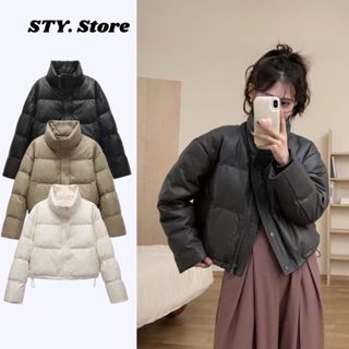  Áo Khoác Phao Nữ Croptop STY Áo Phao Béo Hàn Quốc Chần Bông Dáng Ngắn Có Dây Rút Mẫu Mới 2025 - AP17 