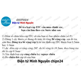 [1 SỢI] Cáp FPC/FFC 12P 0.5MM 10CM cùng chiều (Cáp AWM 20624 80C 60V VW-1)