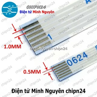 [1 SỢI] Cáp FPC/FFC 12P 0.5MM 10CM cùng chiều (Cáp AWM 20624 80C 60V VW-1)