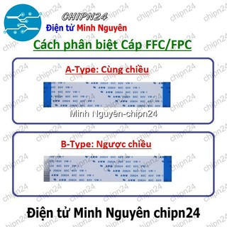 [1 SỢI] Cáp FPC/FFC 12P 0.5MM 10CM cùng chiều (Cáp AWM 20624 80C 60V VW-1)