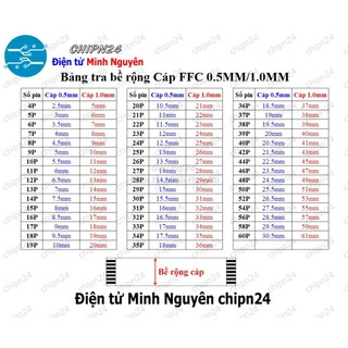 [1 SỢI] Cáp FPC/FFC 12P 0.5MM 10CM cùng chiều (Cáp AWM 20624 80C 60V VW-1)