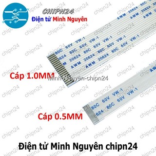 [1 SỢI] Cáp FPC/FFC 12P 0.5MM 10CM cùng chiều (Cáp AWM 20624 80C 60V VW-1)