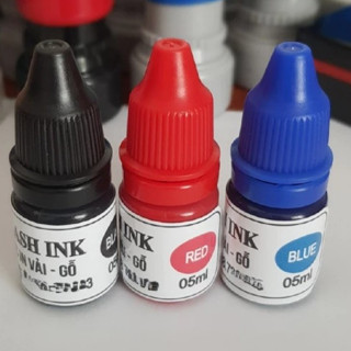 Mực Dấu Dùng Cho Con Dấu In Tên Bé (Mực chuyên vải quần áo & mực đa năng)
