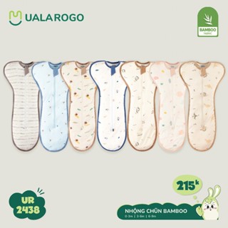 Túi ngủ nhộng chũn Uala Rogo Bamboo Petit Modal cao cấp mềm mịn thoáng mát hỗ trợ giấc ngủ ngon cho bé trai bé gái 8907