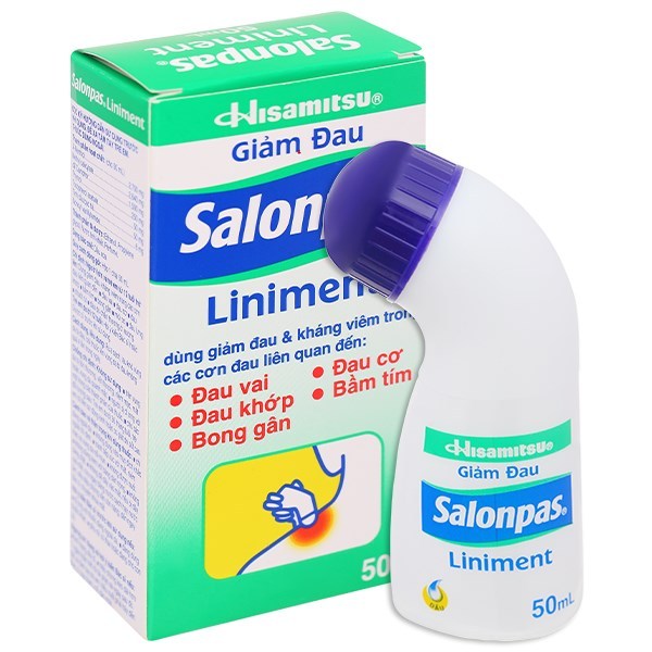 Dầu bôi lăn Salonpas Liniment chai 50ml