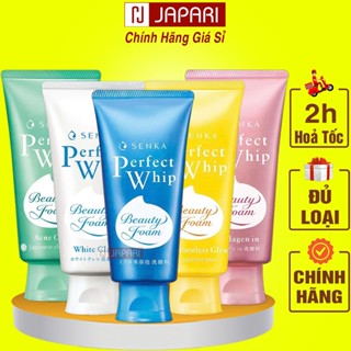 Sửa Rửa Mặt SENKA Perfect Whip Cho Nam Nữ - Sữa Rửa Mặt SENKA Da Nhạy Cảm, Dầu Mụn, Khô Srm Dưỡng Trắng Da Mặt JAPARI