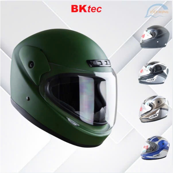 Mũ bảo hiểm Fullface chính hãng BKTEC - BK30 - Bảo hành 12 tháng - Vòng đầu 57-59cm - Nón bảo hiểm t